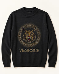 Black & Gold men's preloved crew-neck sweatshirt, VW-MS225