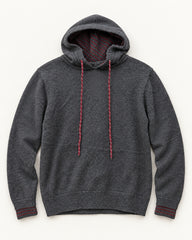 Charcoal men's preloved hooded sweater, VW-MS256