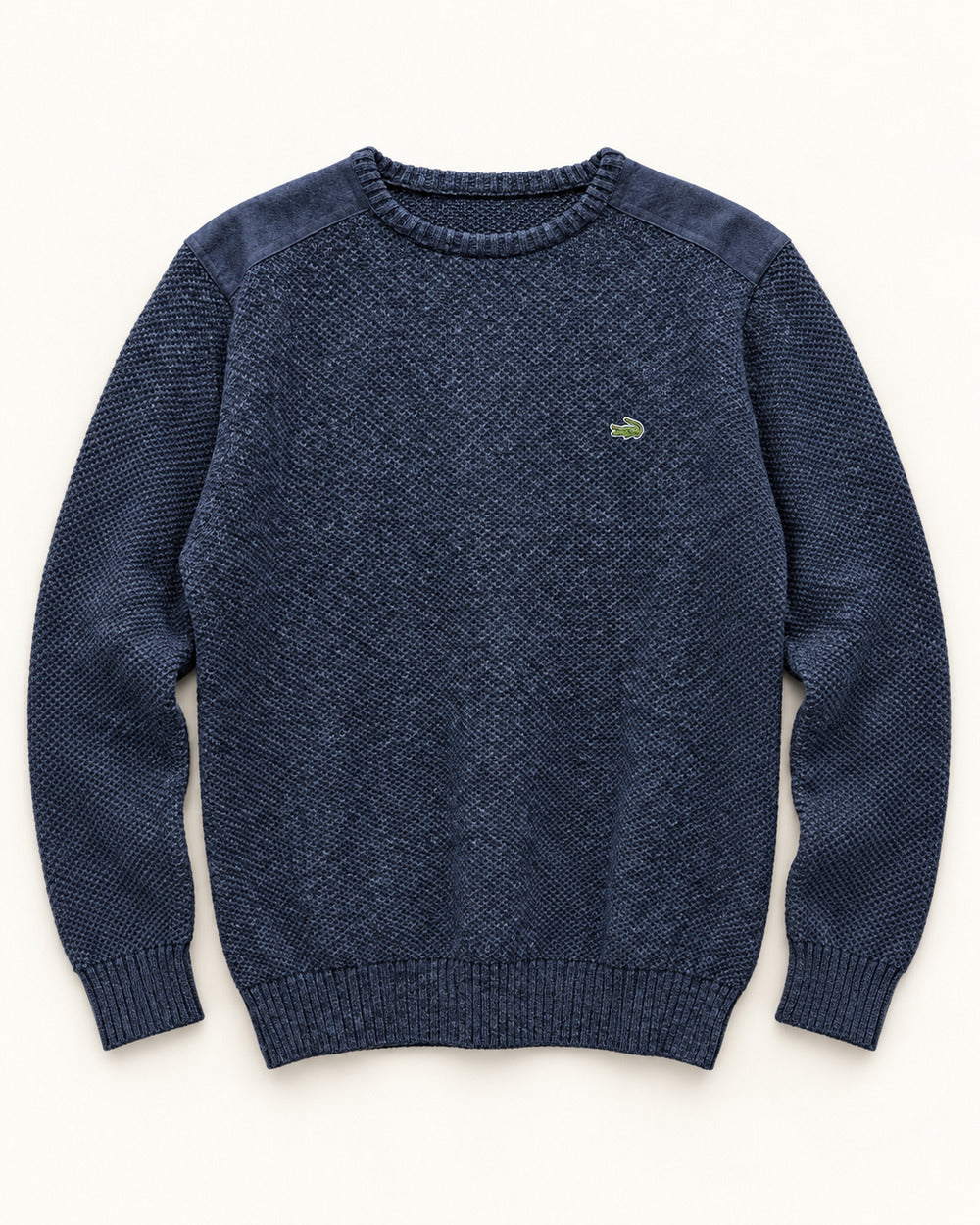 Navy men's preloved crew-neck sweater, VW-MS291