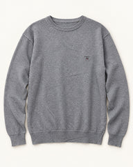 Light Grey men's preloved crew-neck sweatshirt, VW-MS297