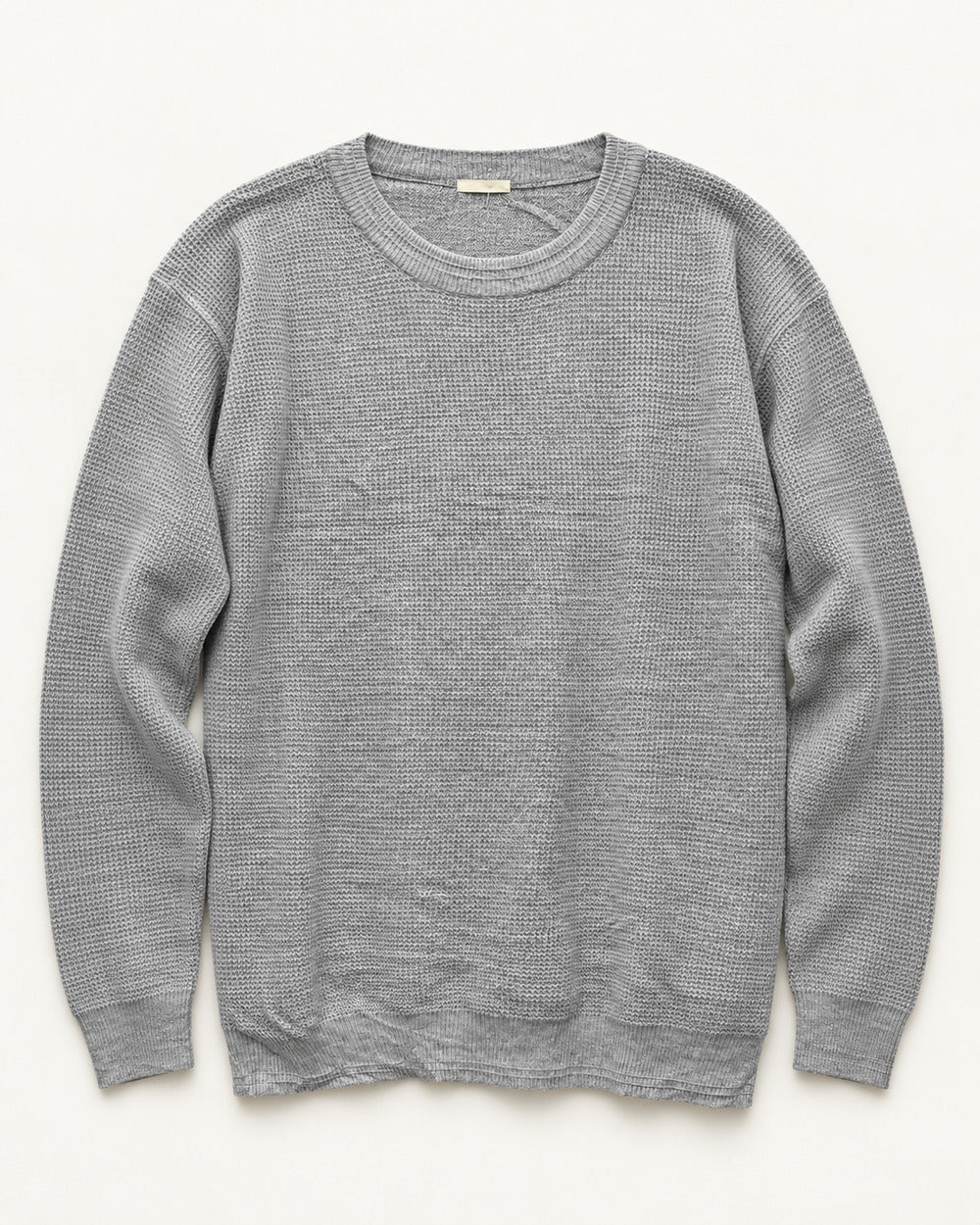 Light Grey men's preloved crew-neck sweater, VW-MS323