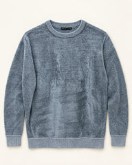 Light Blue men's preloved crew-neck sweater, VW-MS338