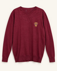 Burgundy men's preloved sweater, VW-MS66