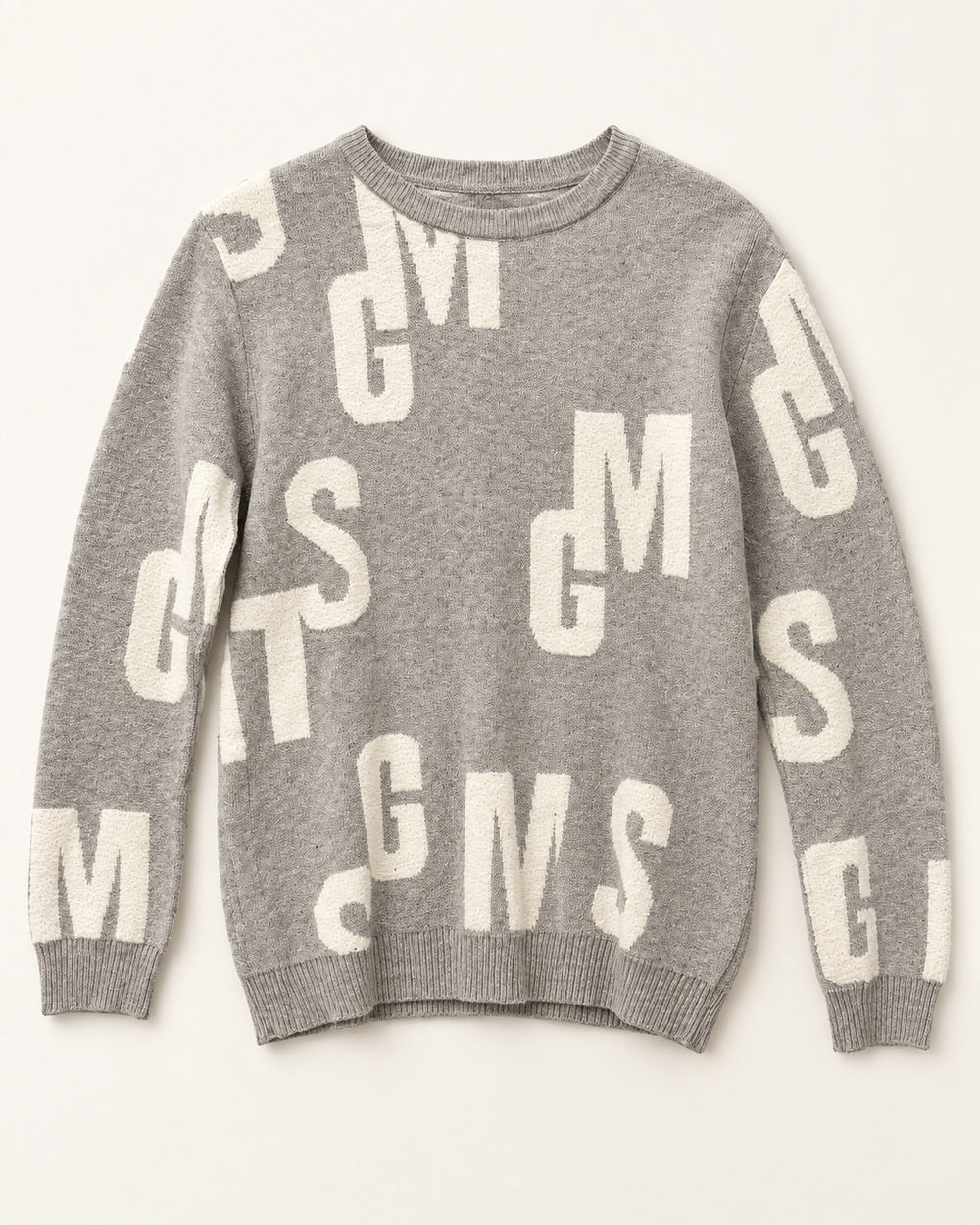 Grey & White men's preloved sweater, VW-MS76