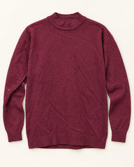 Burgundy men's preloved turtleneck sweater, VW-MS83