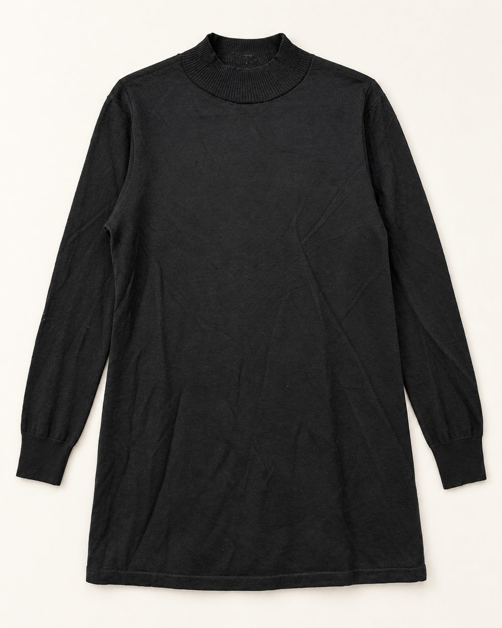 Black men's preloved turtleneck sweater, VW-MS88