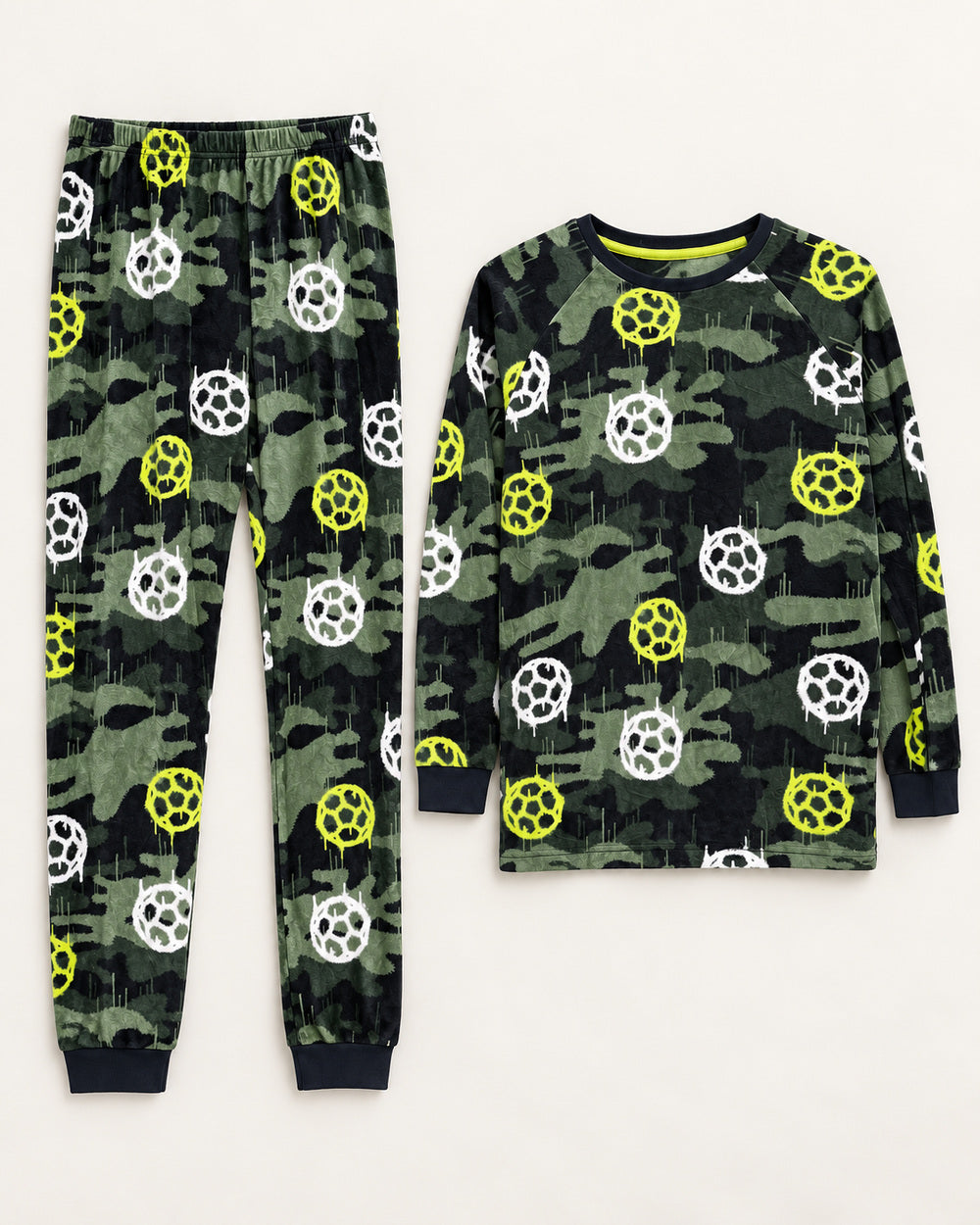 Black & Neon Green women's preloved night suit, VW-NS25