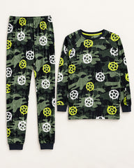 Black & Neon Green women's preloved night suit, VW-NS25