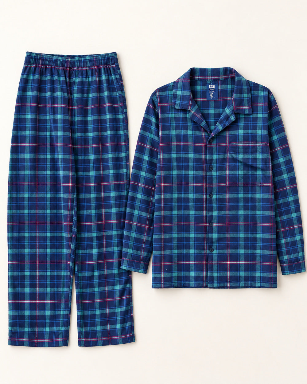 Navy & Green women's preloved night suit, VW-NS38