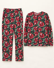 Red & Green women's preloved night suit, VW-NS81
