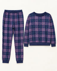 Purple & Navy women's preloved night suit, VW-NS91