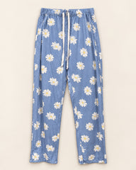 Light Blue & White women's preloved winter bottoms, VW-TR179