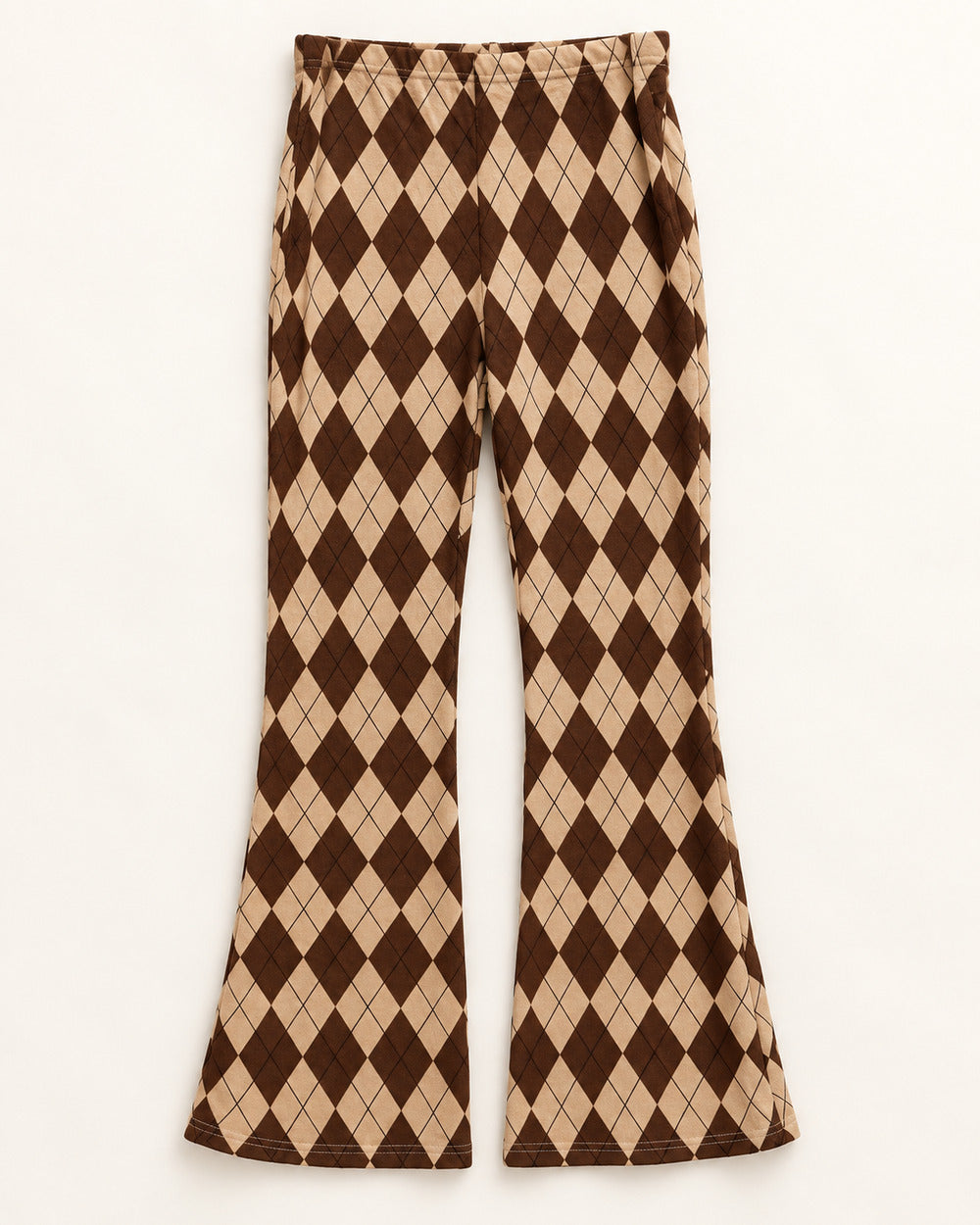 Brown & Beige women's preloved winter bottoms, VW-TR62