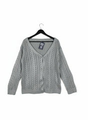 Winter Cardigans & Sweaters | Cut label | Preloved Branded | Gray Cotton | Premium | OTS Thrift Store Lahore Pakistan