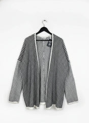 Secondhand Branded Winter Cardigans & Sweaters by Cut label, Black & White Acrylic fabric, Excellent condition, for Women - Online Thrift Shop Lahore Pakistan