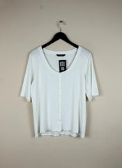 Secondhand Branded Winter Crop Tops by Dunnes, White Polyester fabric, Premium condition, for Women - Online Thrift Shop Islamabad Pakistan