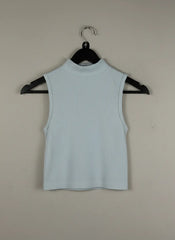 Secondhand Branded Winter Crop Tops by Stradivarius, White Nylon fabric, Excellent condition, for Women - Online Thrift Shop Lahore Pakistan