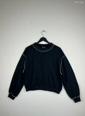 Shop Premium Winter Crop Tops by Shein | Preloved Branded Clothes | Black Polyester | Women | OTS Thrift Store Karachi Pakistan