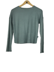 Winter Crop Tops | Primark | Preloved Branded | Ice Blue Polyester | Premium | OTS Thrift Store Islamabad Pakistan