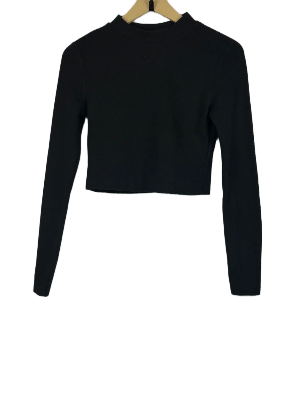 Winter Crop Tops | H&M | Preloved Branded | Black Cotton | Premium | OTS Thrift Store Lahore Pakistan