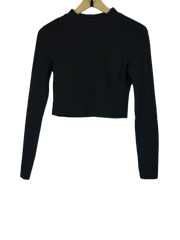 Winter Crop Tops | H&M | Preloved Branded | Black Cotton | Premium | OTS Thrift Store Lahore Pakistan