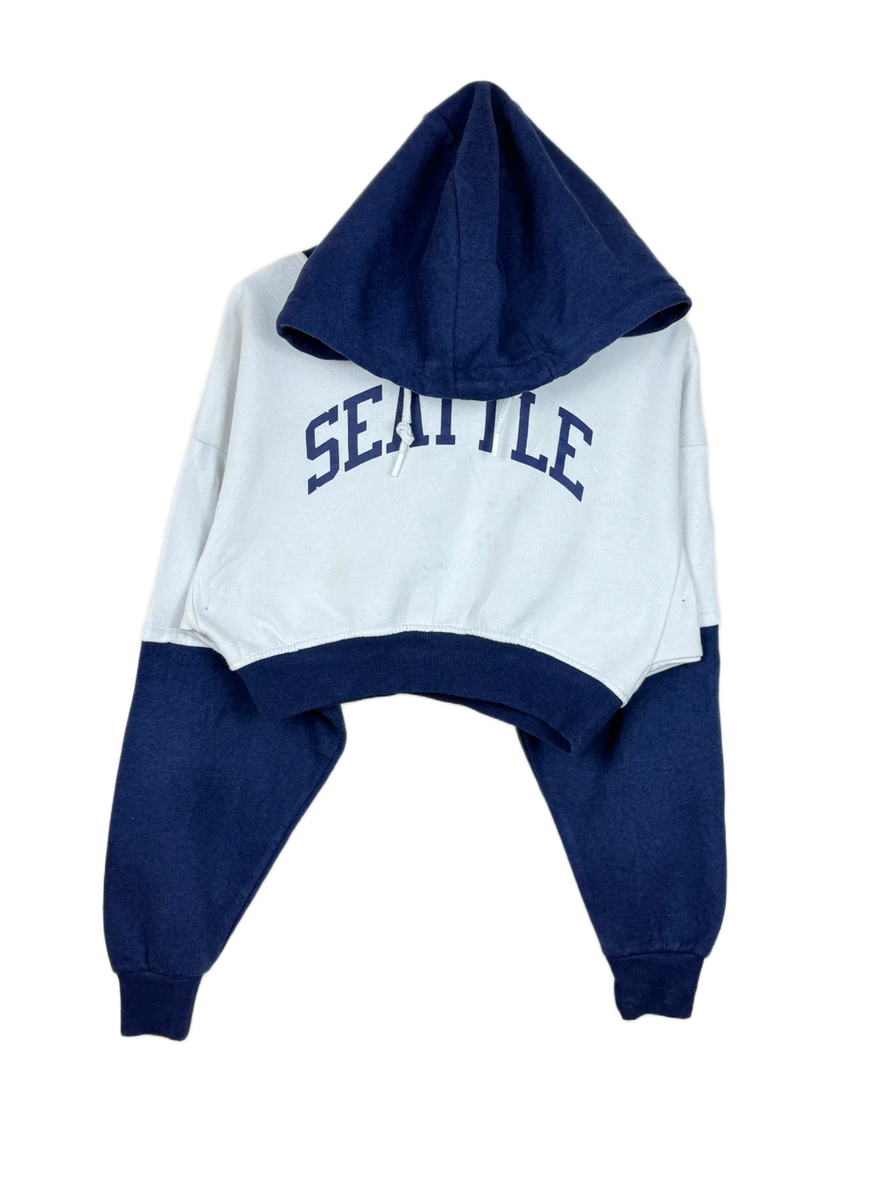 Shop Excellent Winter Crop Tops by Primark | Preloved Branded Clothes | Blue & White Cotton | Women | OTS Thrift Store Karachi Pakistan