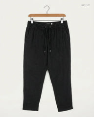 Preloved Premium Women Flapper Trouser by H&M, Black Cotton for - OTS Thrift Shop Karachi Pakistan