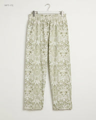 Preloved Premium Women Flapper Trouser by Primark, Green Cotton for - OTS Thrift Shop Karachi Pakistan