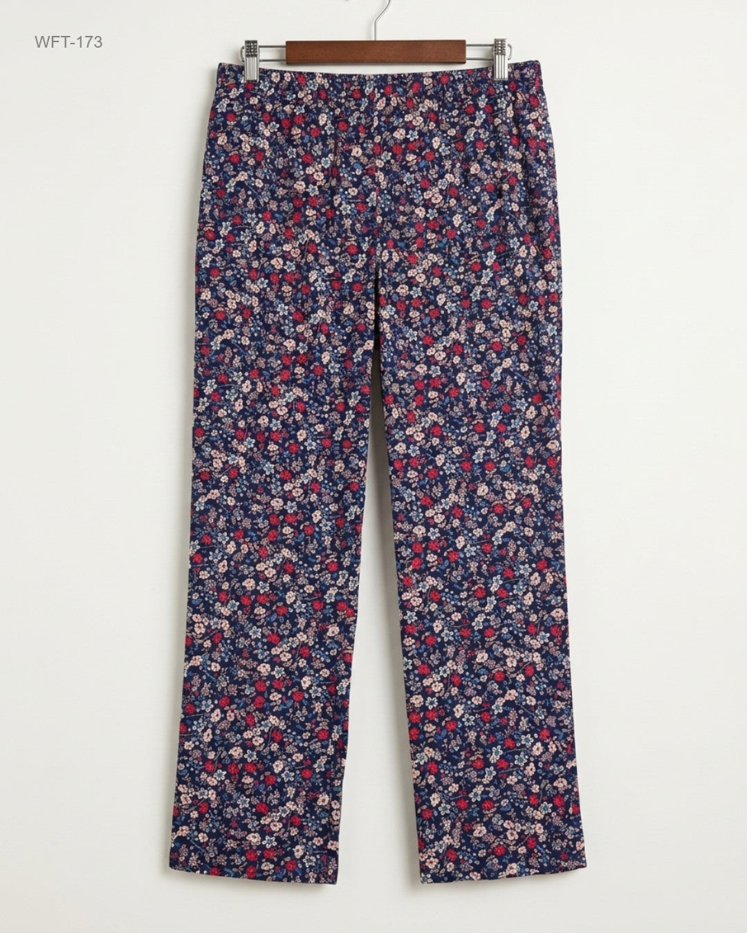 Secondhand Branded Women Flapper Trouser by Marks & Spencer, Blue Cotton fabric, Premium condition, for - Online Thrift Shop Peshawar Pakistan