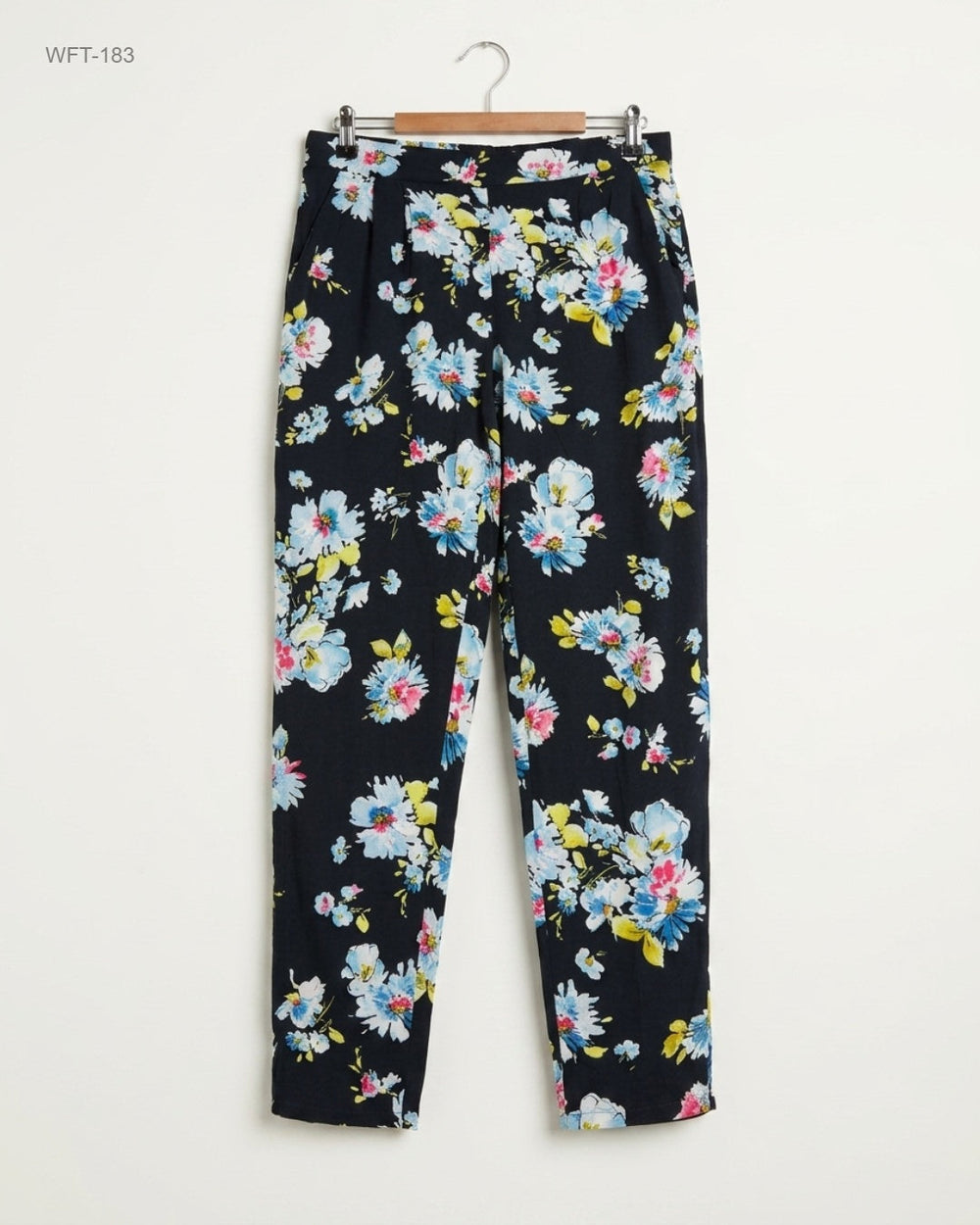 Secondhand Branded Women Flapper Trouser by Papaya, Black Cotton fabric, Premium condition, for - Online Thrift Shop Karachi Pakistan