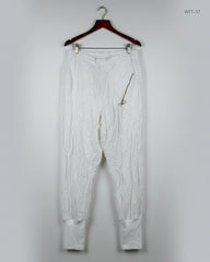 Secondhand Branded Women Flapper Trouser by ID, White Cotton fabric, Premium condition, for Womens - Online Thrift Shop Islamabad Pakistan
