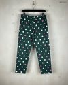 UK Imported secondhand Women Flapper Trouser - Marks & Spencer brand, Green Cotton, Premium condition, for Womens - Online Thrift Store Lahore Pakistan