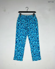 Shop Premium Women Flapper Trouser by Cut Label | Preloved Branded Clothes | Blue Cotton | Womens | OTS Thrift Store Peshawar Pakistan