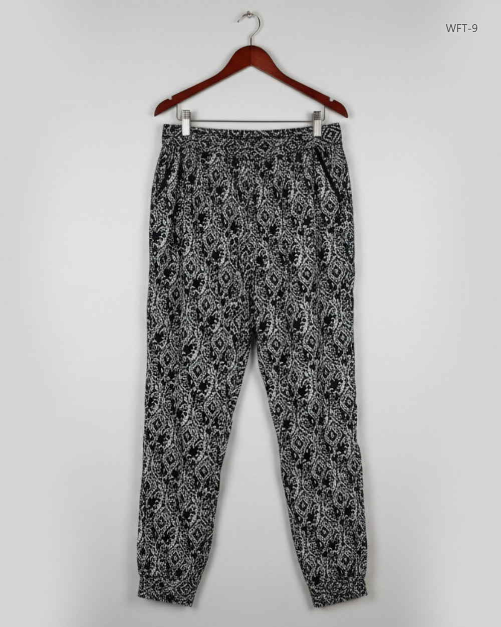 Secondhand Branded Women Flapper Trouser by Marks & Spencer, Black & White Cotton fabric, Premium condition, for Womens - Online Thrift Shop Karachi Pakistan