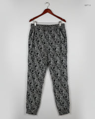 Secondhand Branded Women Flapper Trouser by Marks & Spencer, Black & White Cotton fabric, Premium condition, for Womens - Online Thrift Shop Karachi Pakistan