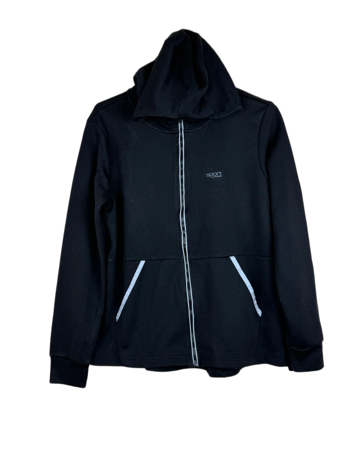 Shop Premium Winter Hoodies & Sweatshirtss by Stooker | Preloved Branded Clothes | Black Polyester | Women | OTS Thrift Store Karachi Pakistan