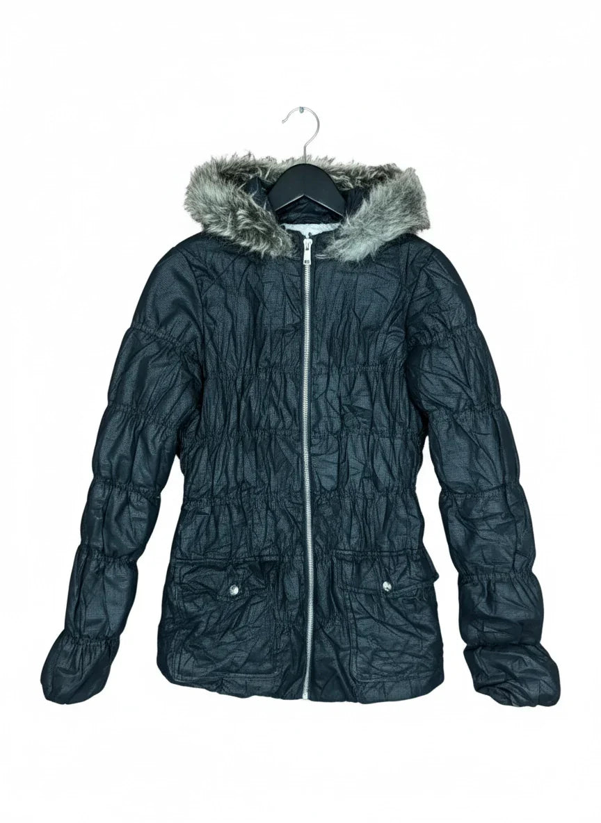 UK Imported secondhand Bomber & Puffer Jackets - Lipsy brand, Black Polyester, Good condition, for Women - Online Thrift Store Peshawar Pakistan