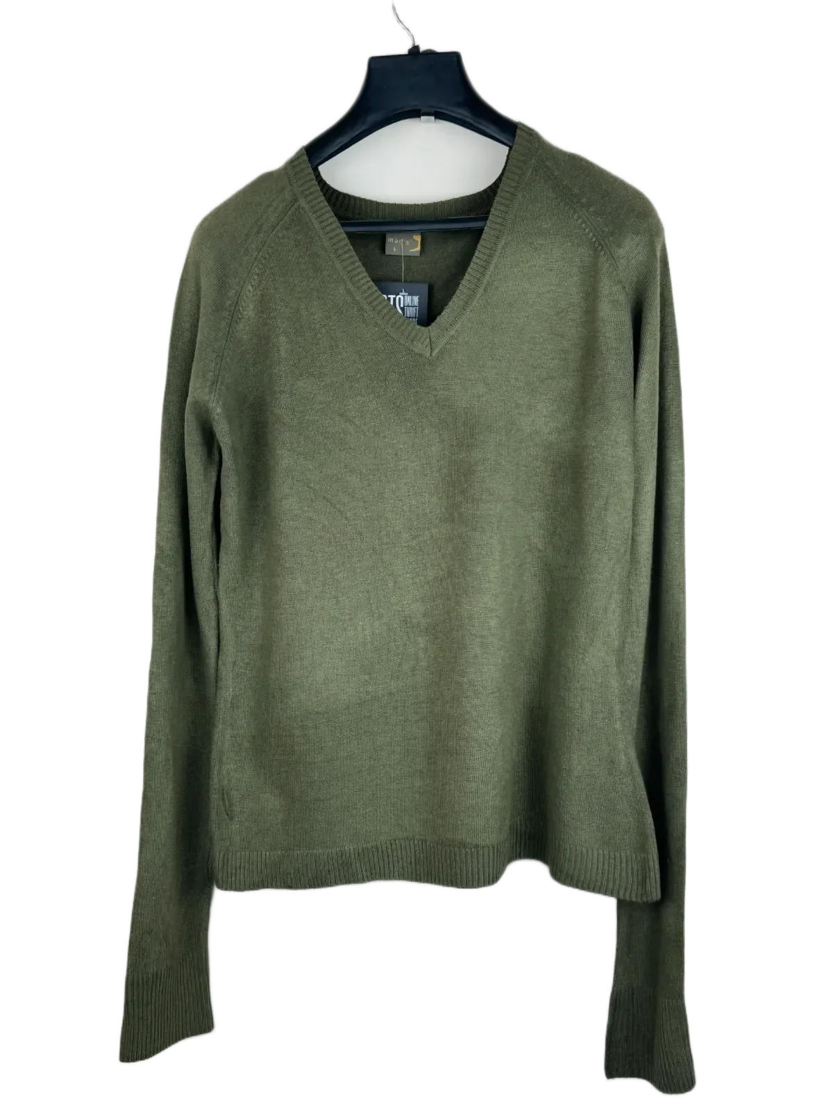 Premium Condition Winter Knitted Tops | Preloved Mads | Olive Acrylic | Thrift Shop for Women Karachi Pakistan | OTS