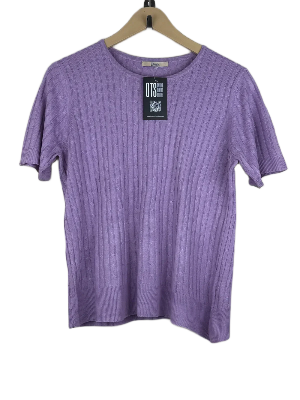 Winter Knitted Tops | Classic | Preloved Branded | Lavender Acrylic | Premium | OTS Thrift Store Islamabad Pakistan