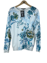 Preloved Premium Winter Knitted Tops by Bonmarché, White Viscose for Women - OTS Thrift Shop Peshawar Pakistan