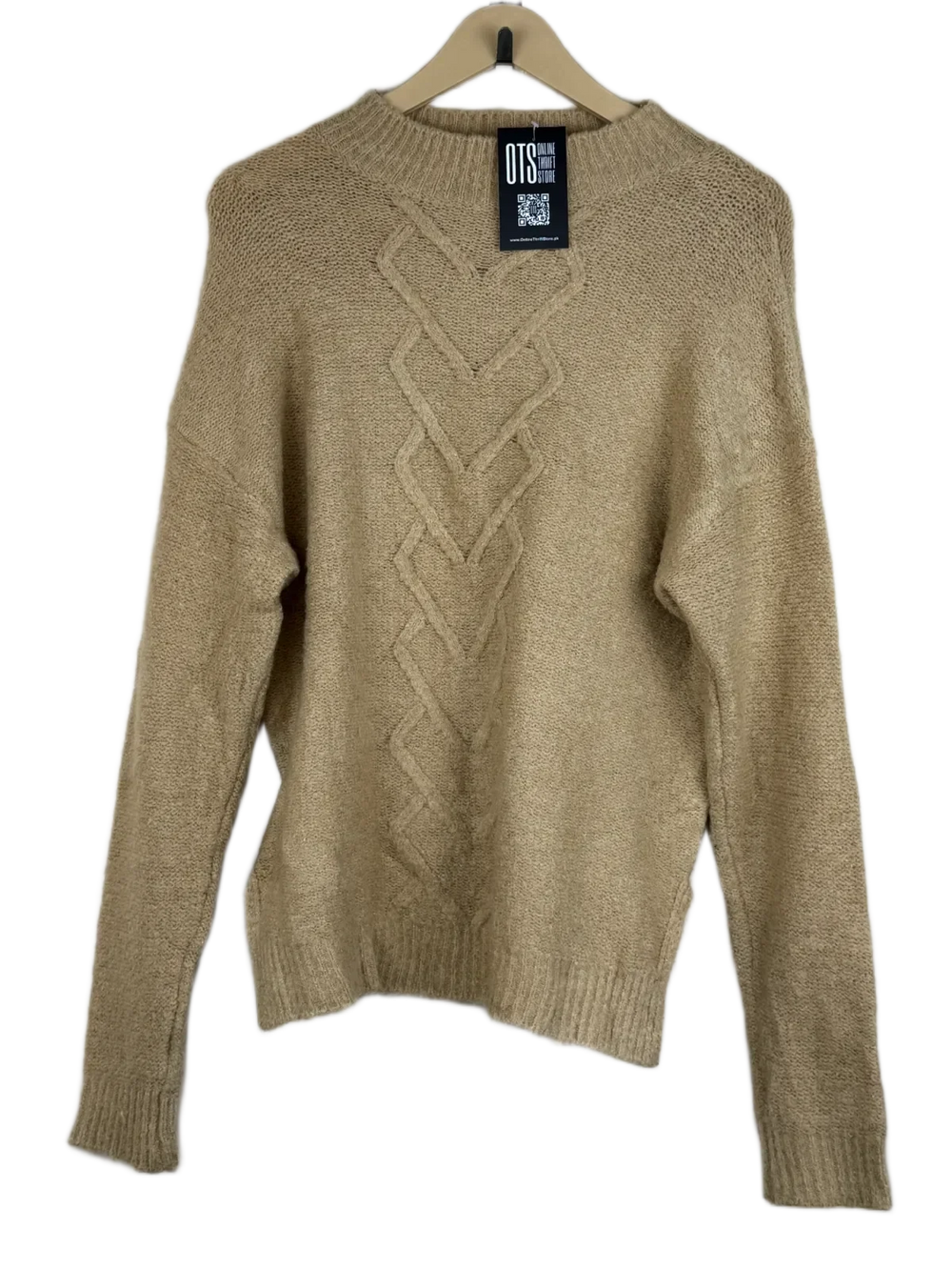 Shop Premium Winter Knitted Tops by George | Preloved Branded Clothes | Brown Acrylic | Women | OTS Thrift Store Karachi Pakistan