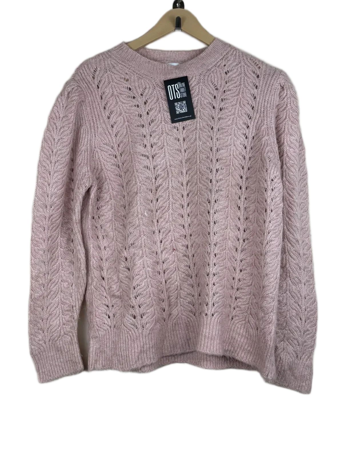 Preloved Good Winter Knitted Tops by Papaya, Pink Acrylic for Women - OTS Thrift Shop Islamabad Pakistan