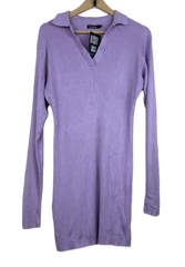 UK Imported secondhand Winter Knitted Tops - Boohoo brand, Lavender Viscose, Premium condition, for Women - Online Thrift Store Peshawar Pakistan
