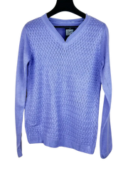 Shop Premium Plus Winter Knitted Tops by Unknown | Preloved Branded Clothes | Purple Cotton | Women | OTS Thrift Store Peshawar Pakistan
