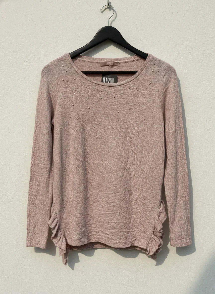 Preloved Premium Winter Knitted Tops by Next, LightPink viscose for Women - OTS Thrift Shop Lahore Pakistan