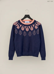 UK Imported secondhand Winter Knitted Tops - Harkel brand, DarkBlue viscose, Premium Plus condition, for Women - Online Thrift Store Lahore Pakistan