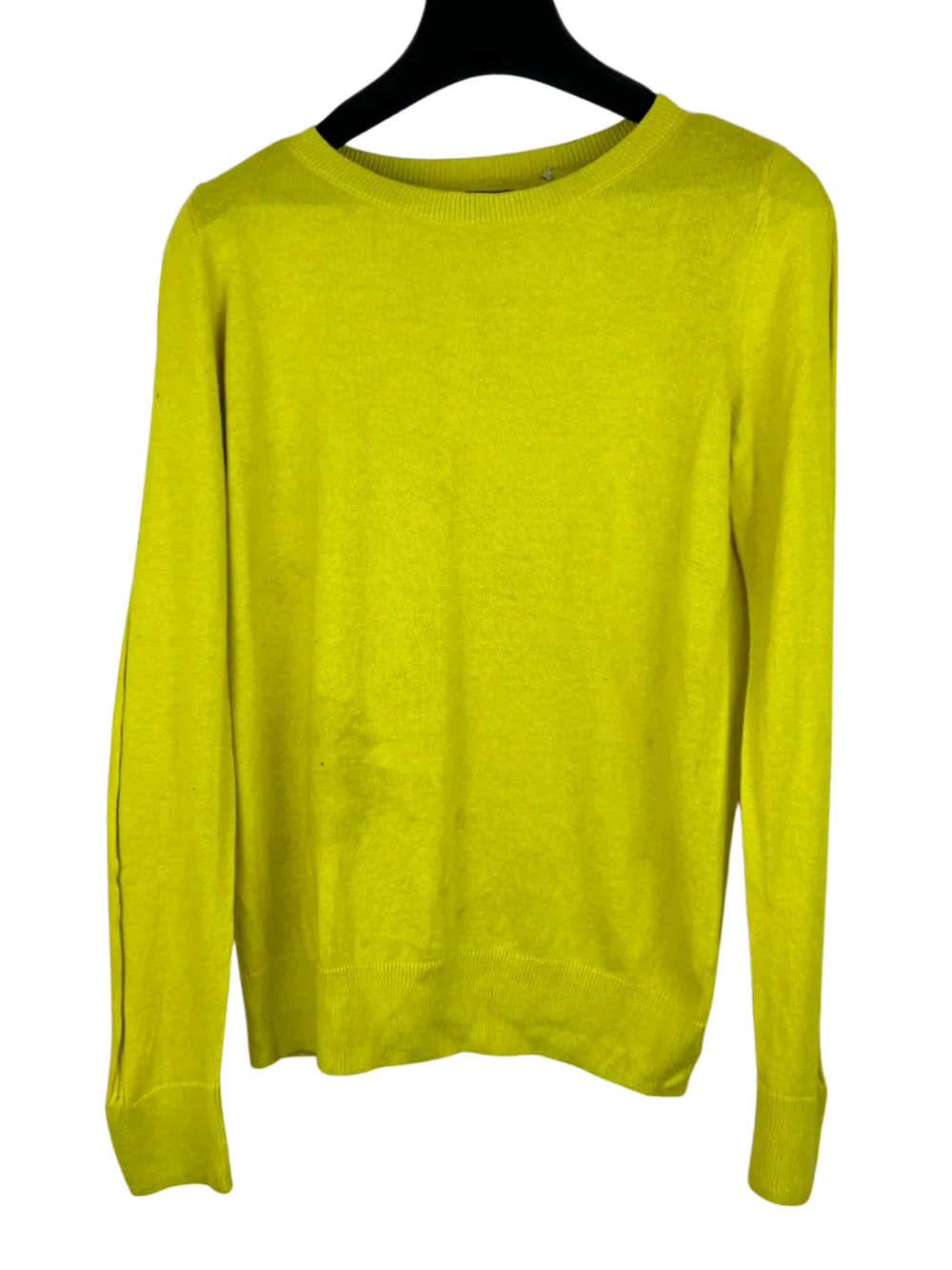 Preloved Good Winter Knitted Tops by Unknown, Yellow Cotton for Women - OTS Thrift Shop Peshawar Pakistan