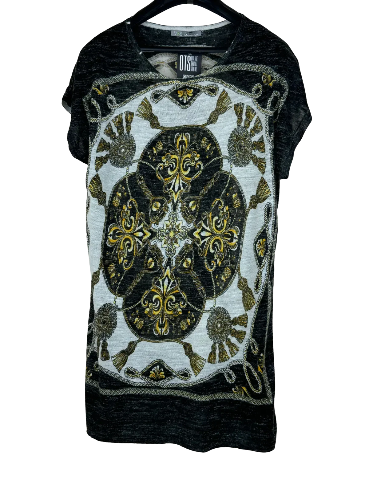 Premium Condition Winter Knitted Tops | Preloved Marks & Spencer | Black & White Acrylic | Thrift Shop for Women Karachi Pakistan | OTS