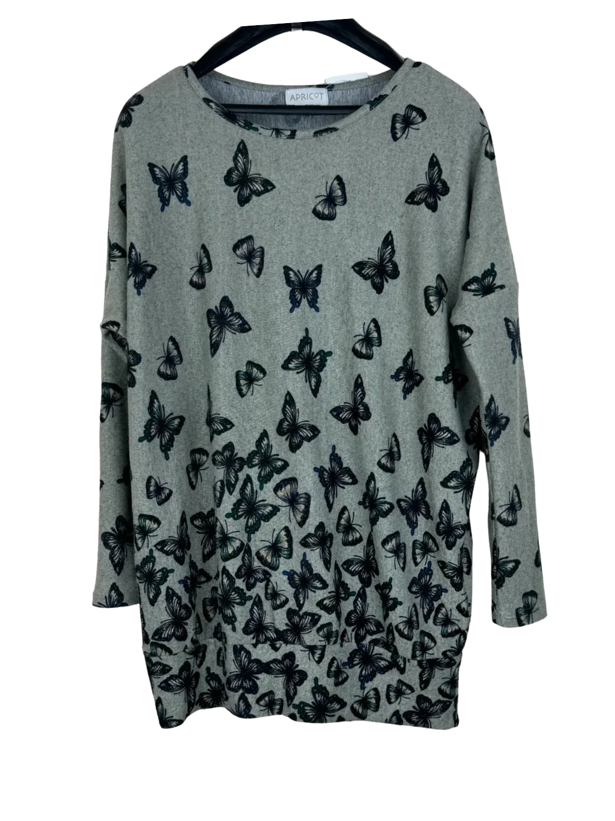 Premium Plus Condition Winter Knitted Tops | Preloved Apricot | Grey Polyester | Thrift Shop for Women Islamabad Pakistan | OTS