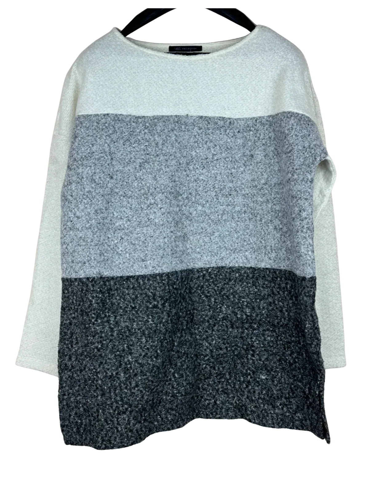 Premium Plus Condition Winter Knitted Tops | Preloved Marks & Spencer | White Polyester | Thrift Shop for Women Karachi Pakistan | OTS